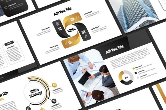 Black and Gold PowerPoint Template: Elevate Your Brand Identity