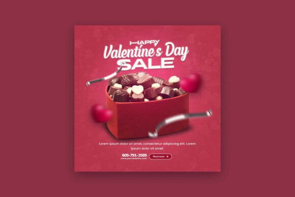 Capturing Hearts: A Modern Valentine's Day Sale Promotion Post