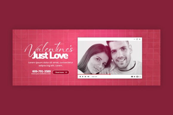 Couple Valentine's Day Facebook Cover: A Designer's Template