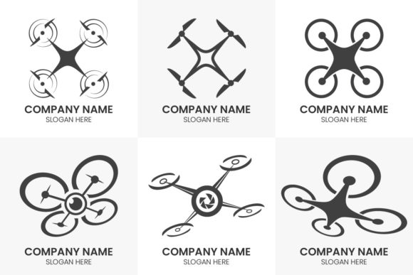 Drone Service Company Logo Sign Symbol: A Design Asset