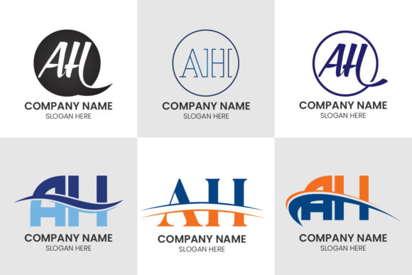 Elevate Your Brand with an Initial Monogram Letter AH Logo Design