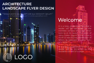 Elevate Your Brand with Architecture Landscape Flyer Design