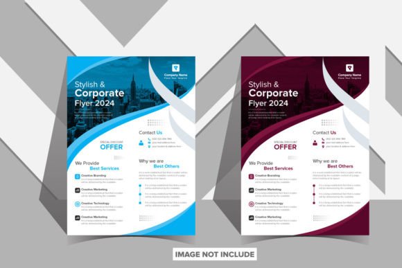 Elevate Your Brand with the Stylish Corporate Flyer 2024 Template De
