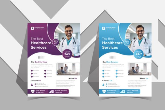 Gradient Hospital Flyer Template Design: Your Blueprint for Medical Marketing