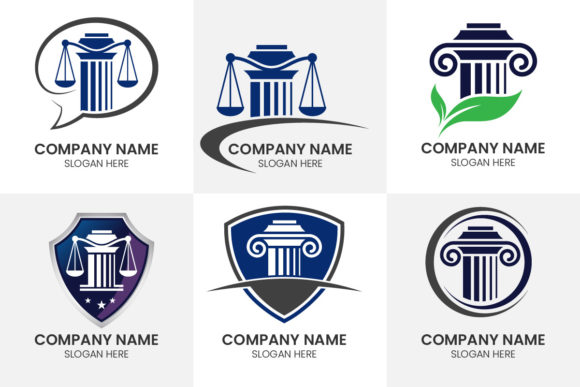 Justice Law Logo Design Template: Professional Branding Assets