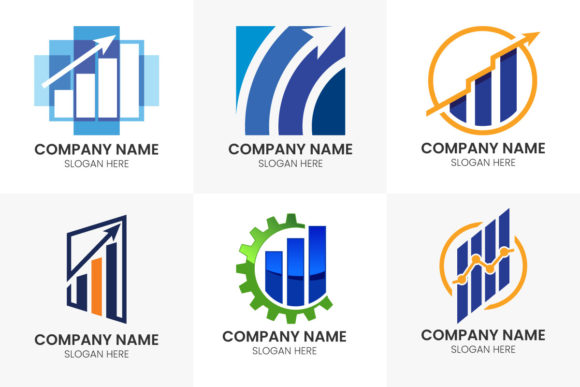 Marketing Idea and Finance Logo Set: Elevate Your Brand