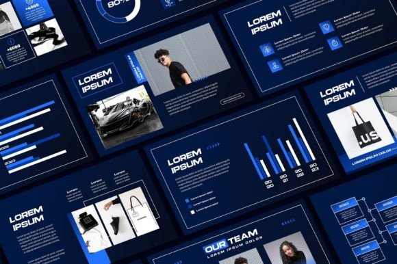 Modern Blue Powerpoint Template: Elevate Your Next Presentation