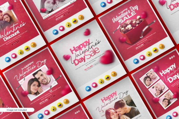 Streamline Your Visual Strategy with a Professional Valentine's Day Social Media Kit