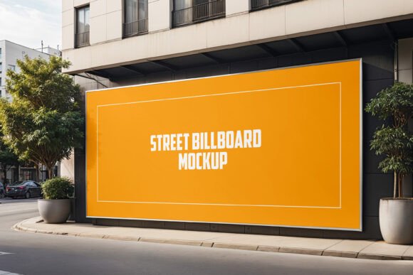Street Billboard Mockup: Your Design in the Real World